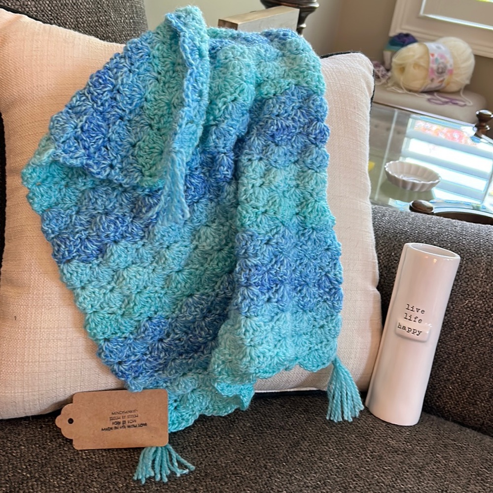 “Colors of Water” A beautiful lovie lovingly made by hand in the USA!
